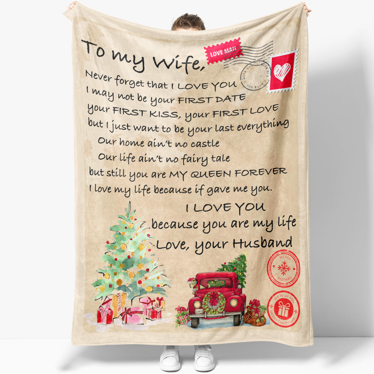  to My Wife Blanket Gifts for Wife-Valentines Day Gifts