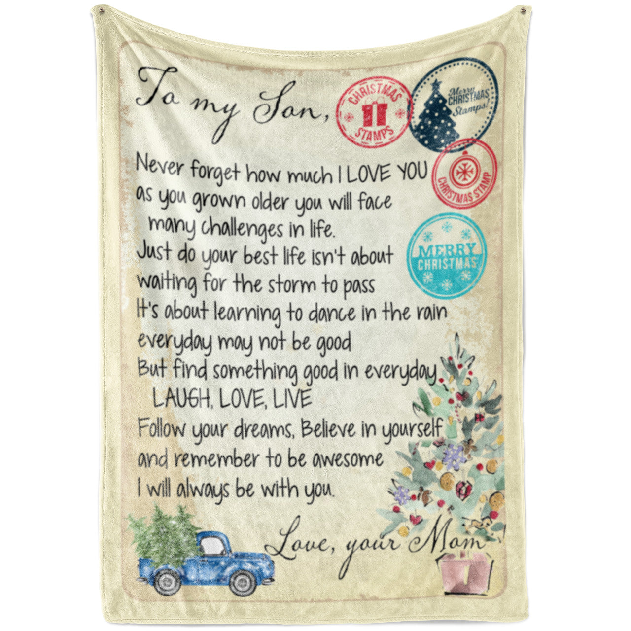 Gifts For Sons From Mothers, Blanket Mother And Son Gifts, I Love