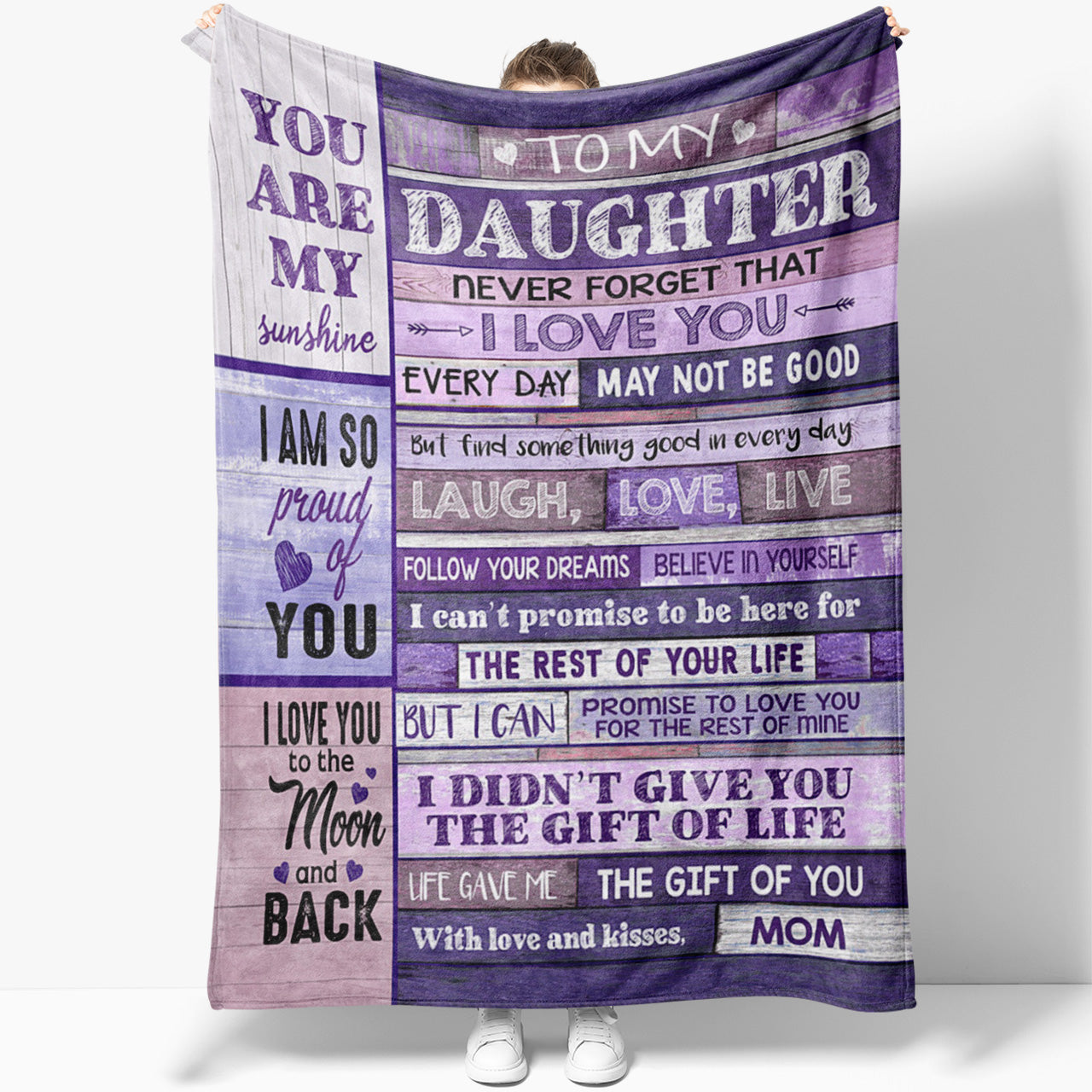 Blanket Gifts For Adult Daughter, Halloween Witch, I Love You, Mother And Daughter  Gifts, Presents For Daughter, Christmas Gifts For Daughter - Sweet Family  Gift