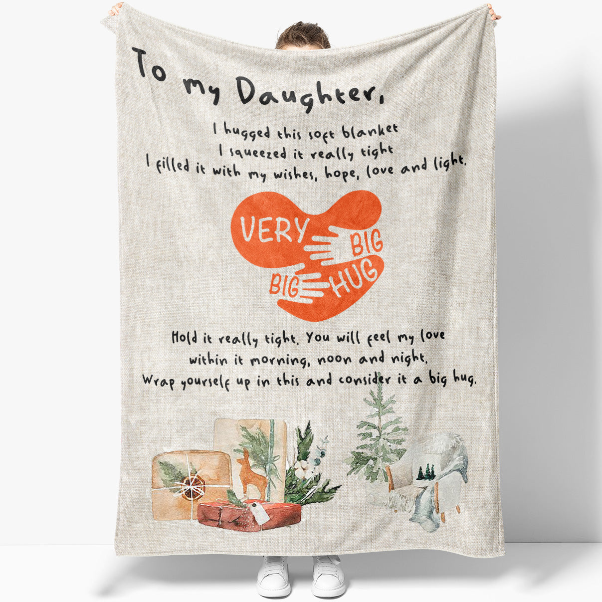 Blanket Gifts For Adult Daughter, Sentimental Gifts For Daughter From Mom,  A Good Day Christmas Gifts For Daughter, Unique Mother Daughter Gifts -  Sweet Family Gift