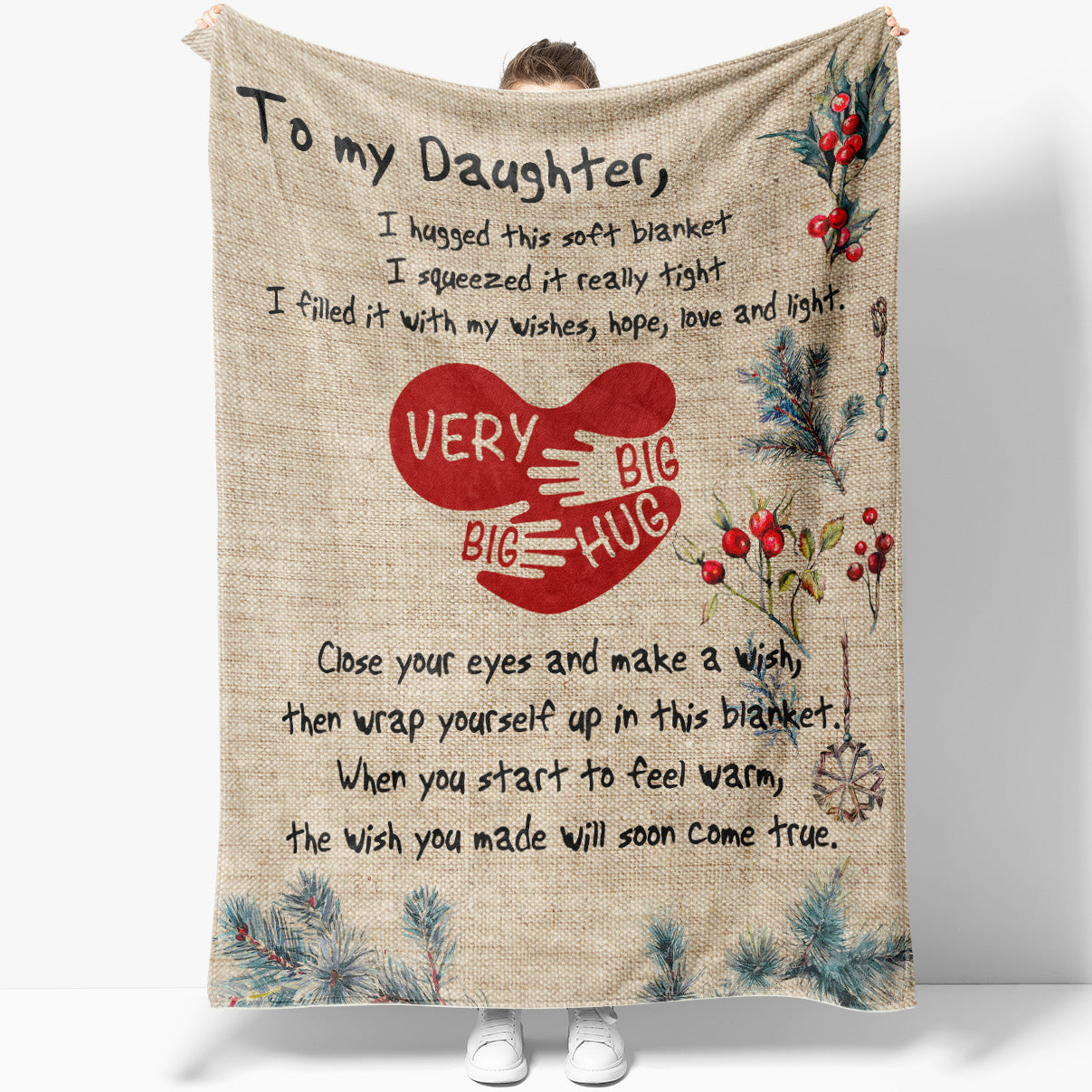 Mother's Day Gift Daughter To Mom Fleece Blanket Love Daughter To Mother  For Mom Xmas Birthday Wedding Anniversary Christmas Gifts - Stunning Gift  Store