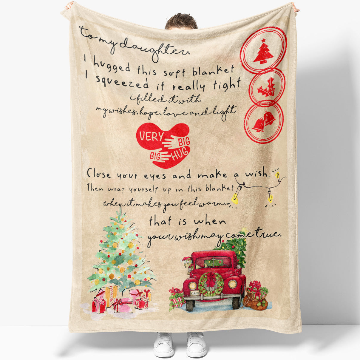 Blanket Christmas Gift For Daughter, Mother Daughter Gifts, Make a Wish, Gifts  For Adult Daughter, Unique Mother Daughter Gifts, Gift For My Daughter -  Sweet Family Gift