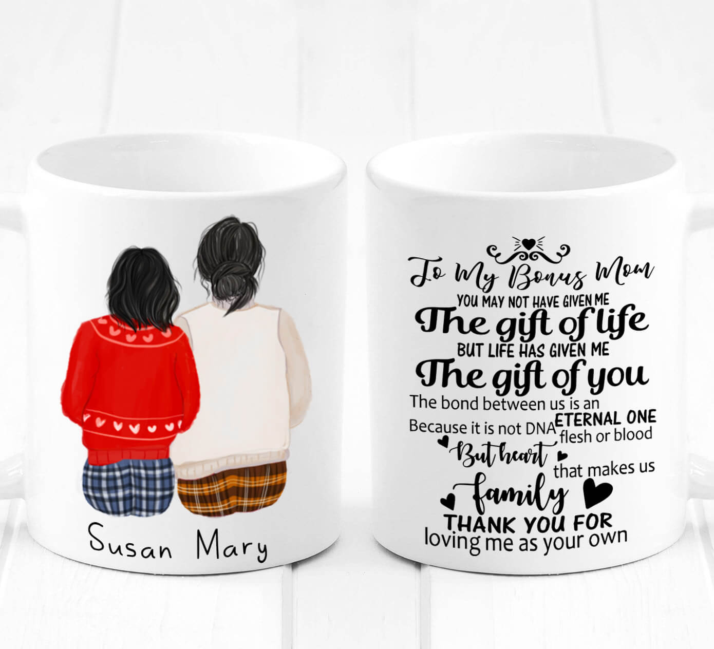 Custom Step Mom Gift Ideas - Personalized Bonus Mom Gifts from