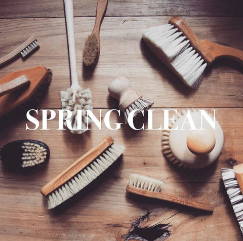 Zenniam Spring Clean Blog Post Wooden Floor Wooden cleaning brushes