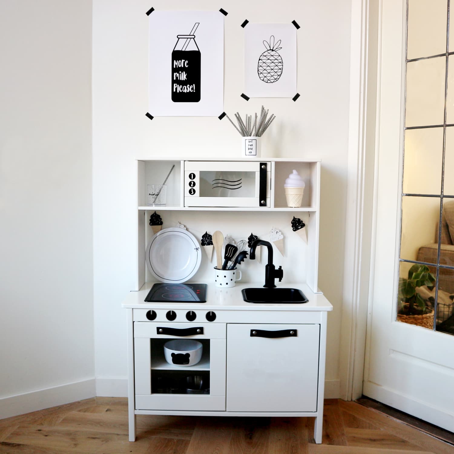 Stickers Ikea keukentje 'Oven- en magnetronknopjes' –