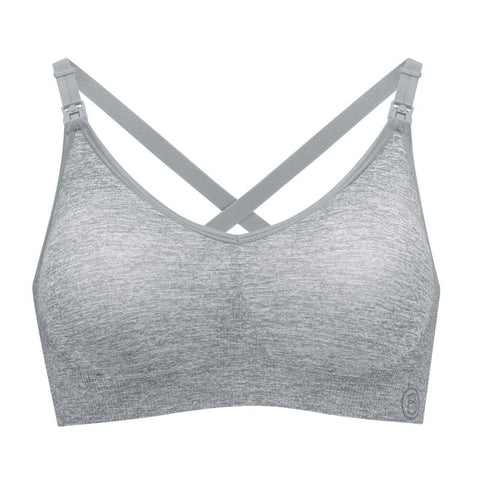 Bravado Rhythm Body Silk seamless nursing sports bra in gray