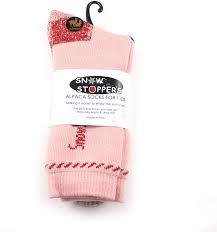 Snow Stoppers Snow Stoppers Alpaca Wool Socks Pink/Red