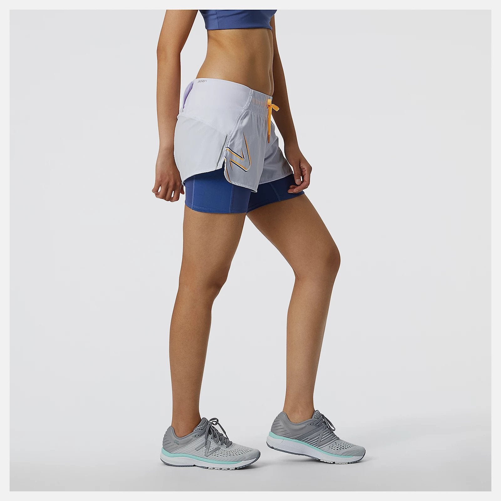 Women's Printed Impact Run 2in1 Short