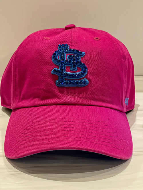 Youth St. Louis Cardinals Pink Clean Up Adjustable Hat