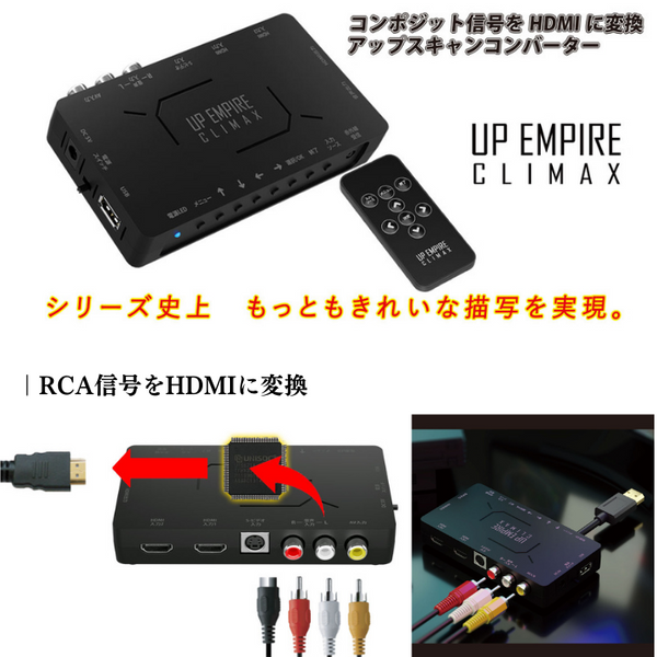 エアリア UPEMPIRE CLIMAX アップスキャン コンバーター RCA