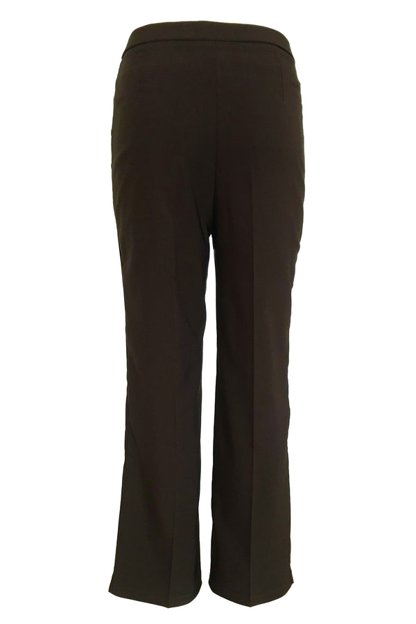 Stretchable Straight Cut Office Pants - Brown - TOPGIRL