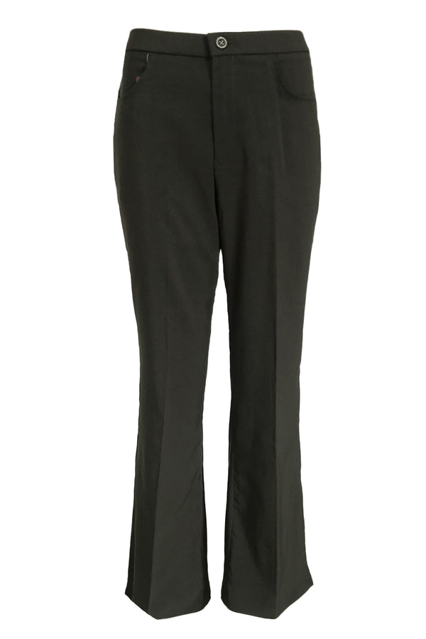 Stretchable Straight Cut Office Pants - Grey - TOPGIRL