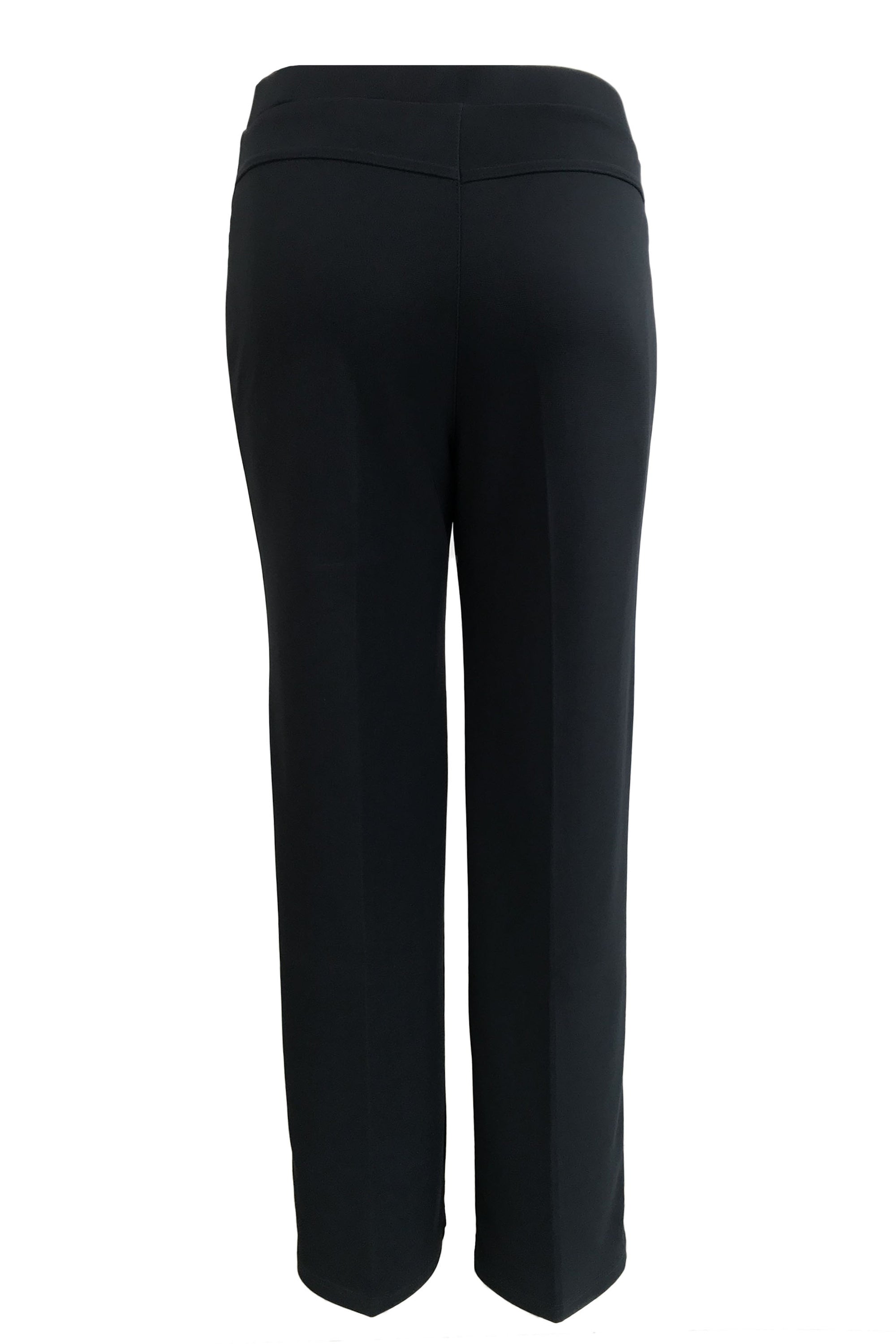 Straight Cut Plain Pants - Black - TOPGIRL