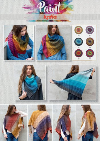 Katia Paint - Women's Scarf and Poncho