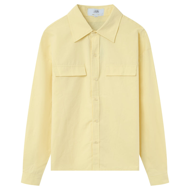 Basic long sleeve shirt Yellow - WOM Shirt - Sixth June Europe