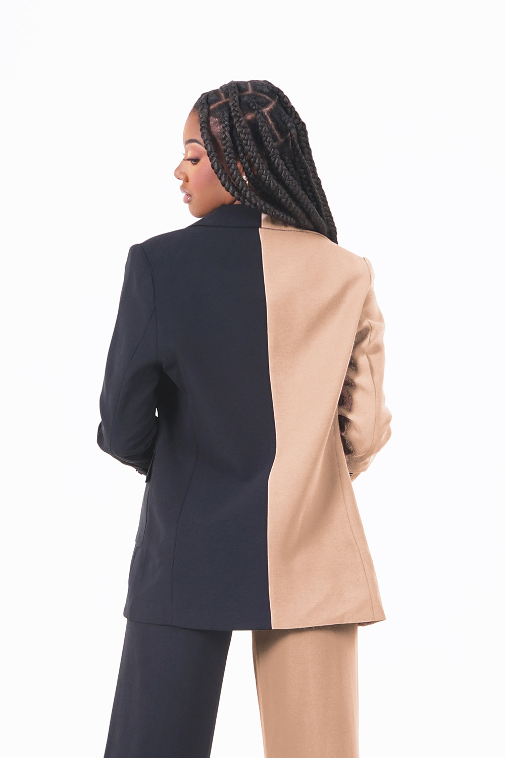 herlipto Bicolor Short Sleeve Blazer | www.fleettracktz.com