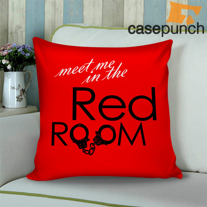 Sr2 Fifty Shades Of Grey Meet Me In The Red Room Throw Pillow Cushion Case