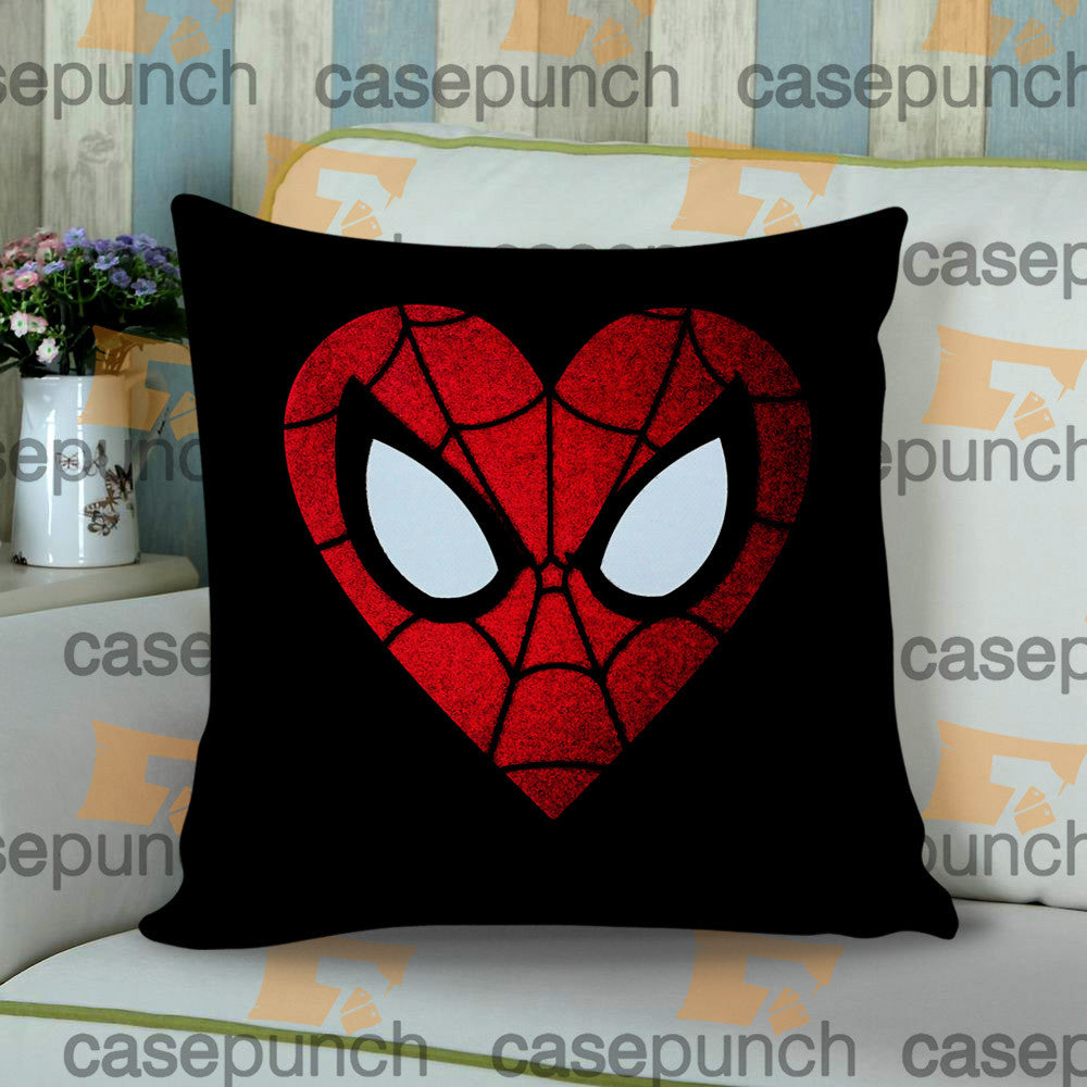 Sr6 Spiderman Hearts Deadpool In Valentine Cushion Pillow Case