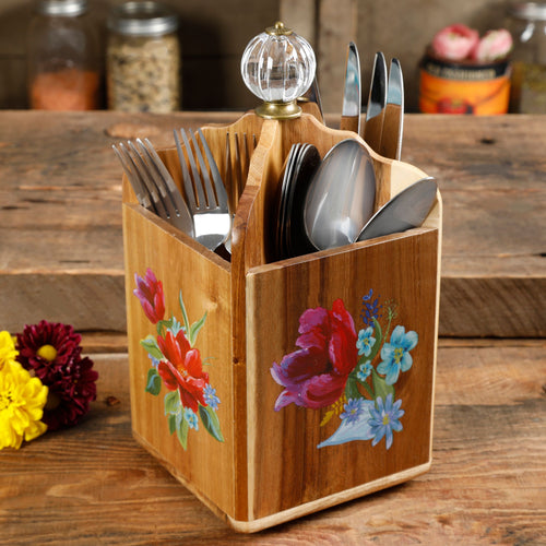 The Pioneer Woman Rustic Floral Silicone, 25-Piece Gadget Set, Red