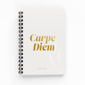Carpe Diem Lined Notebook
