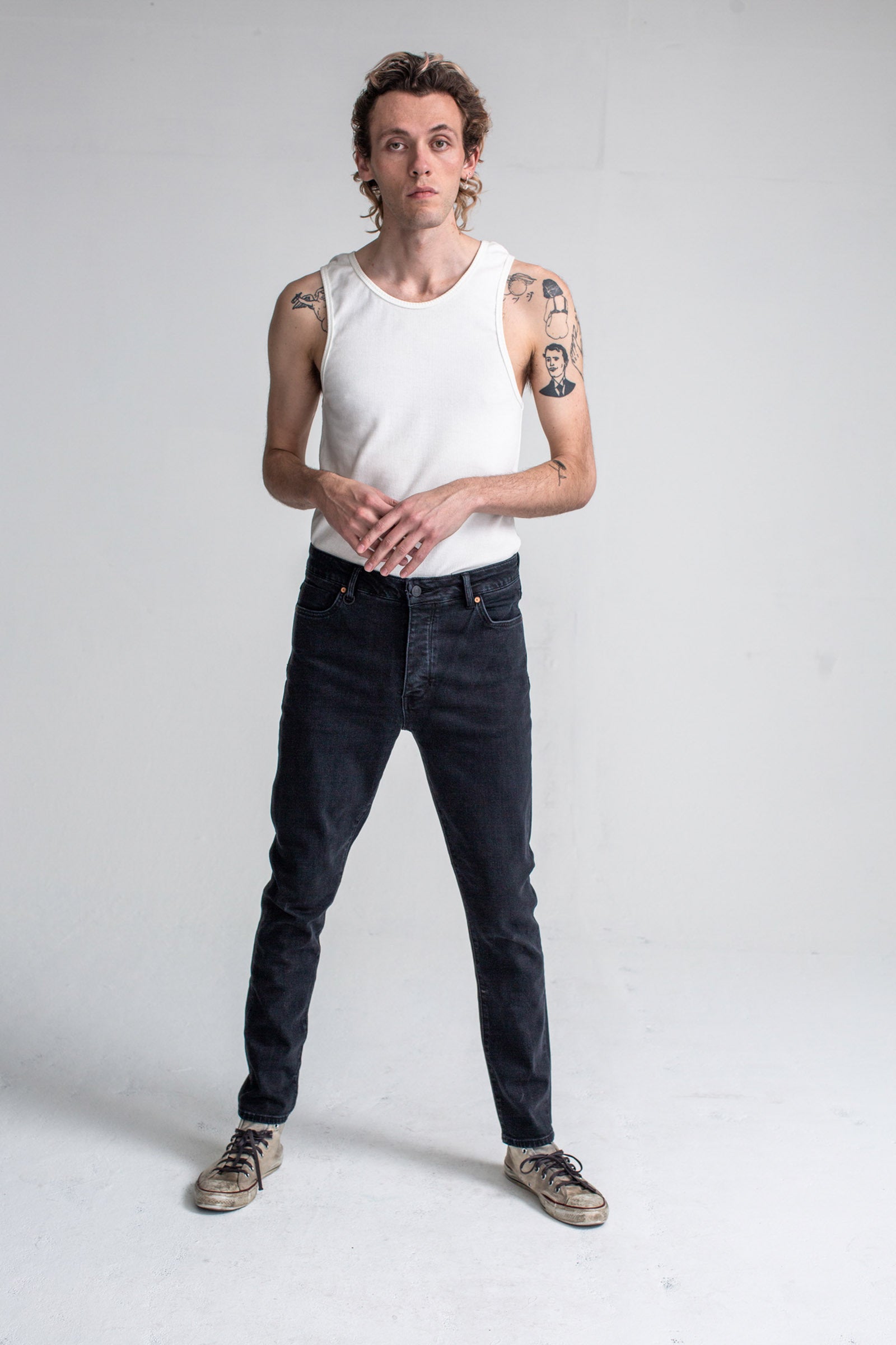 tapered jeans online