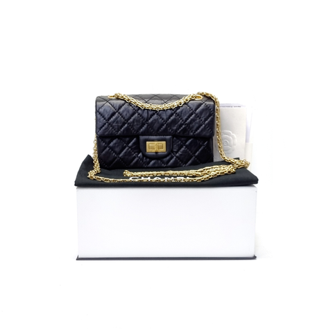 Chanel Mini Flap Bag Shiny Resistant Lambskin Leather Ghw (Black) –  ValiseLaBel