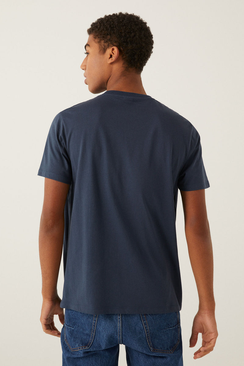 SPF - Camiseta Calavera - Azul Medio