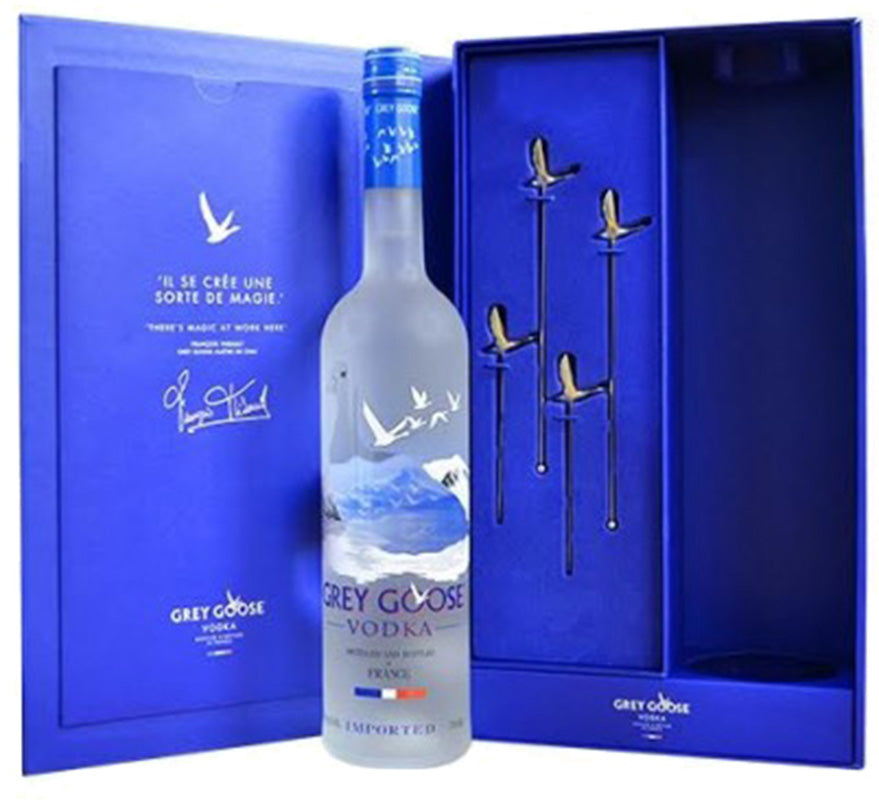 Grey Goose Gift Sets With Glasses Grey Goose 70cl Gift