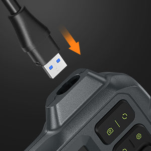 Le câble semi-rigide de 16,5 pieds est détachable, facile à ranger dans l'étui portable inclus et le câble de la caméra peut être remplacé à des fins multiples.