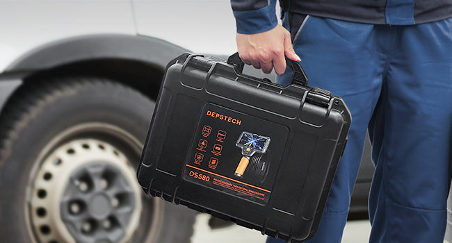 DEPSTECH inspection camera kit is packaged in a tough hardshell case for protection and portability. Bring it to work, use it at home, and even in your car. Ideal as a mechanic's gift.