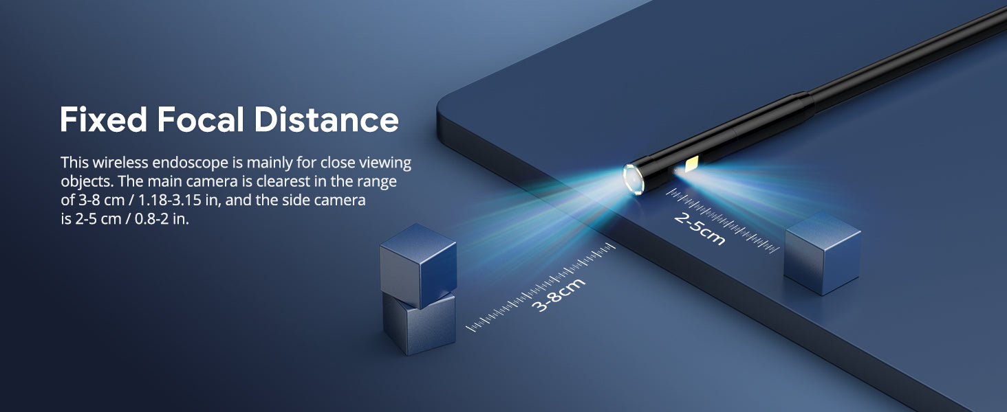 DEPSTECH endoscope's Best Focal Length for the Clearest View