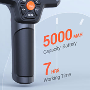 On a full charge, the endoscope can operate continuously for 7 hours. With the huge gain in battery life, there will be no need to charge as frequently.