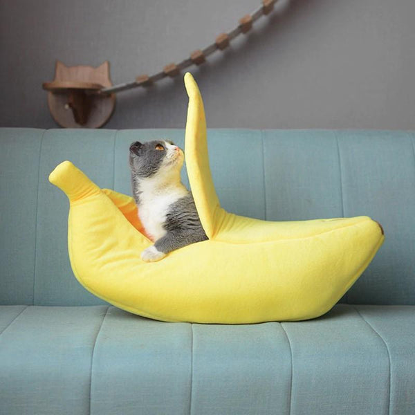 Niche Pour Chat Banane Confortable Au Bonheur Du Chat Au Bonheur Du Chat Boutique D Accessoires Pour Votre Chat Et Pour Vous