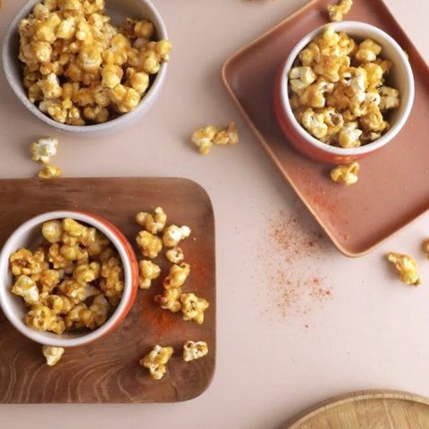 Caramel Cayenne Popcorn