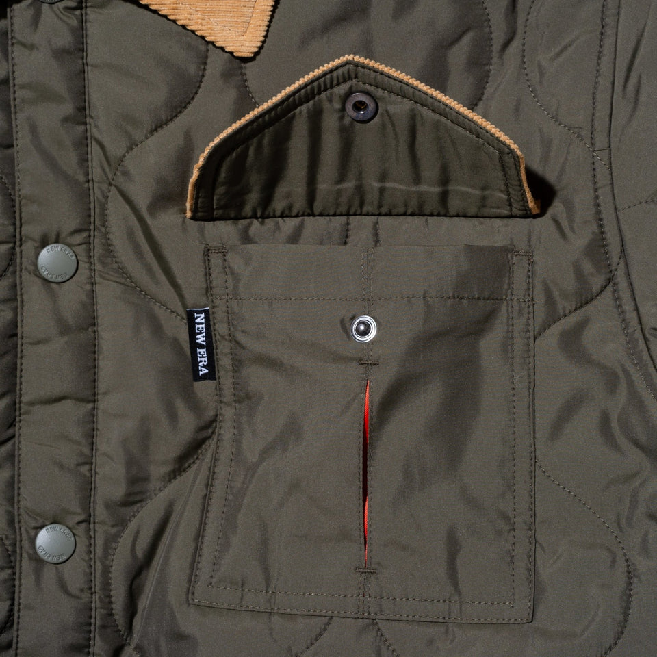インサレーテッド シャツジャケット キルティング フォレストグリーン - 12568400-S | NEW ERA ニューエラ公式オンラインストア