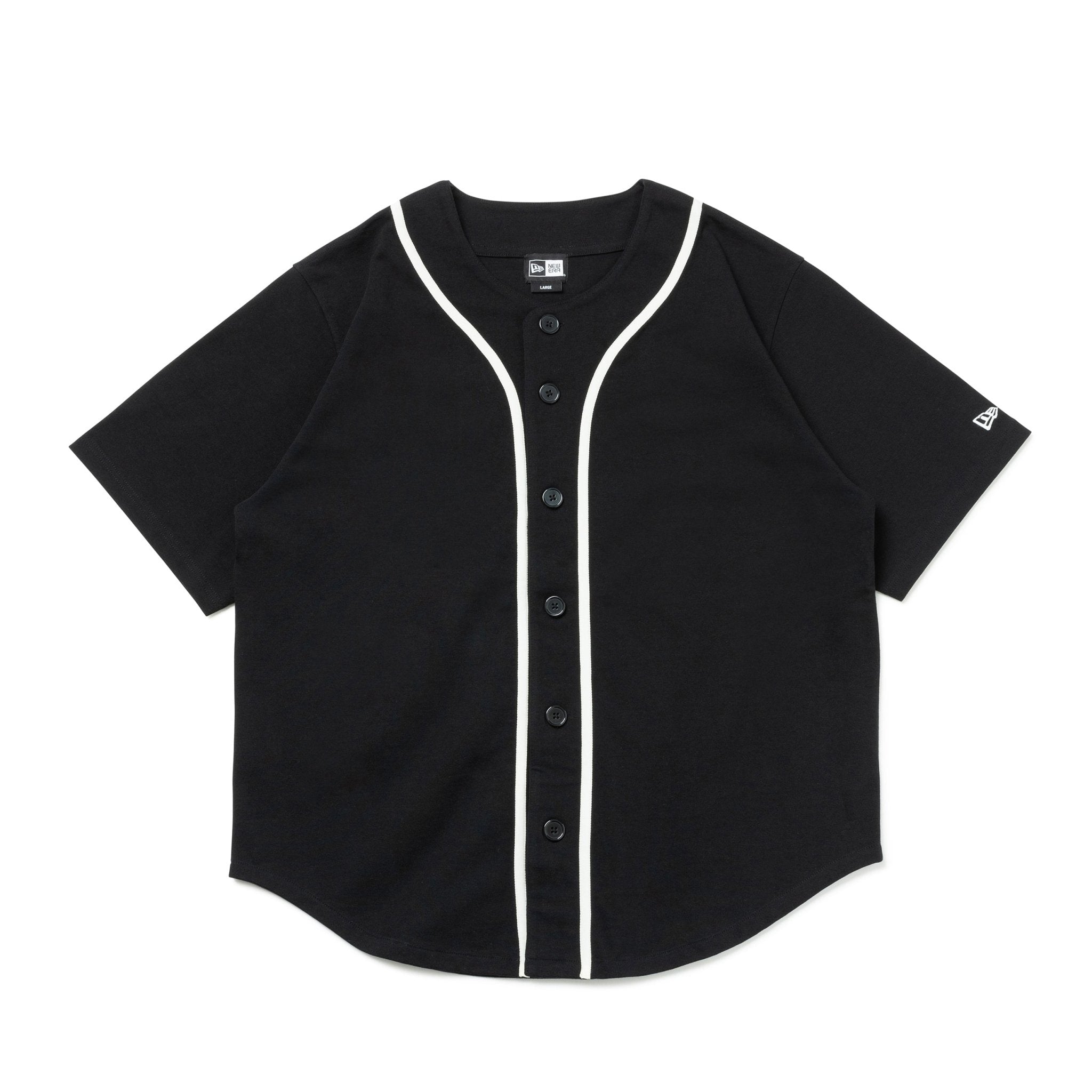 半袖 ベースボールシャツ BLACK LABEL SS23 ネイビー | ニューエラ 