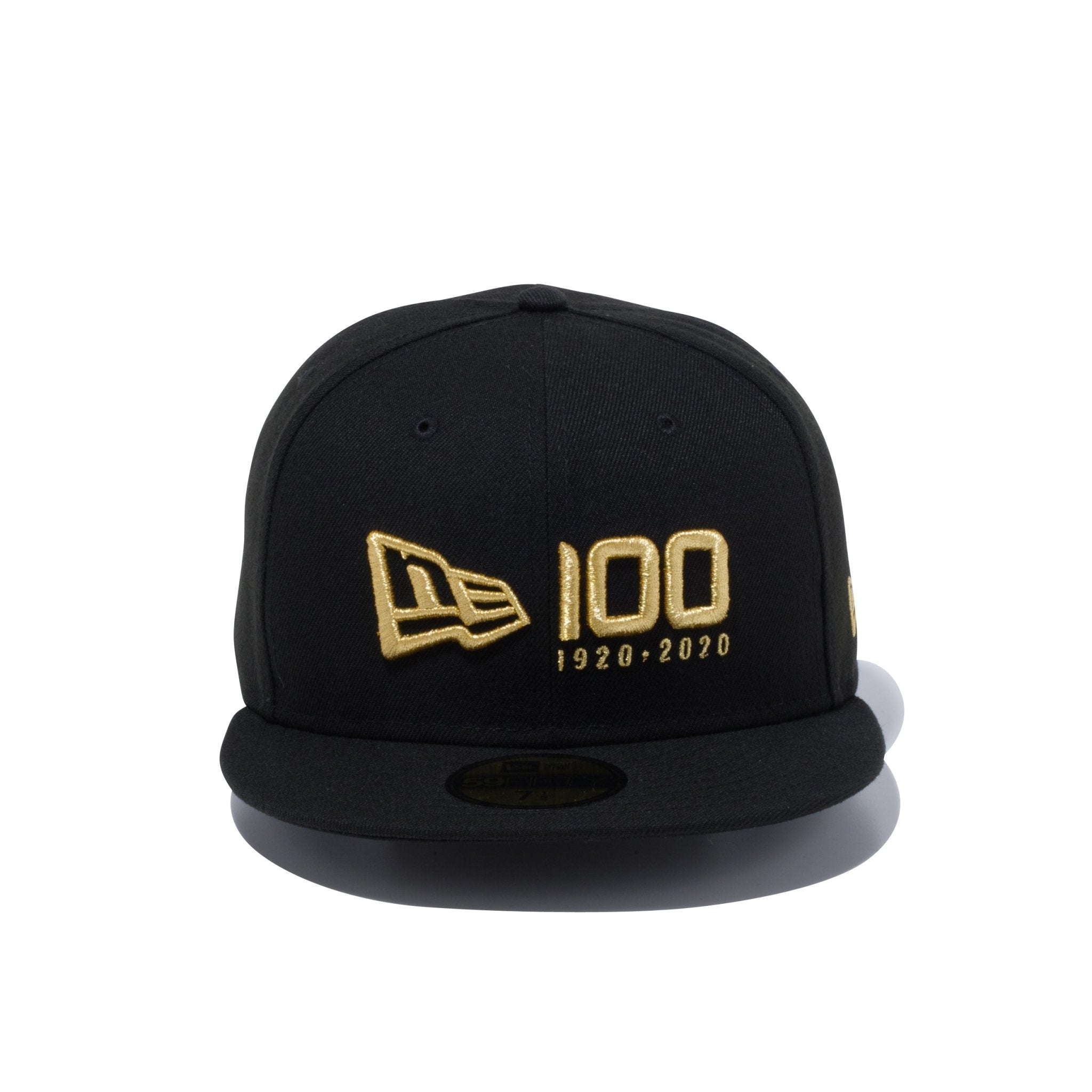 59FIFTY NEW ERA 100周年 マルチロゴ フロント ブラック × メタリック