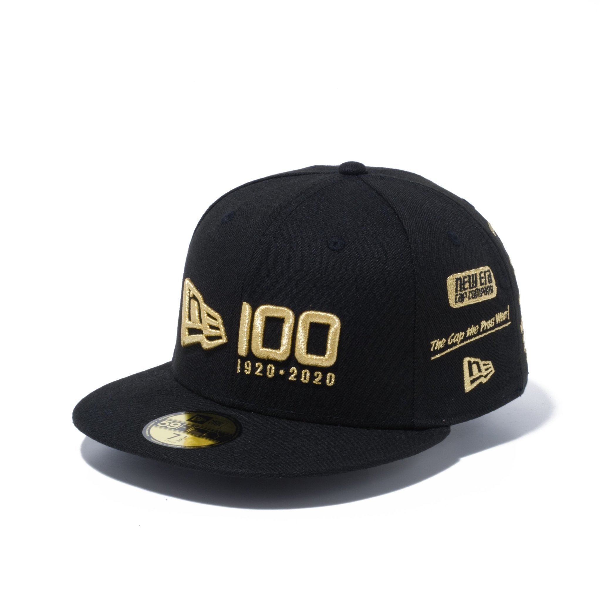 ストア限定】 59FIFTY ニューエラ 100周年ロゴ フロント ブラック