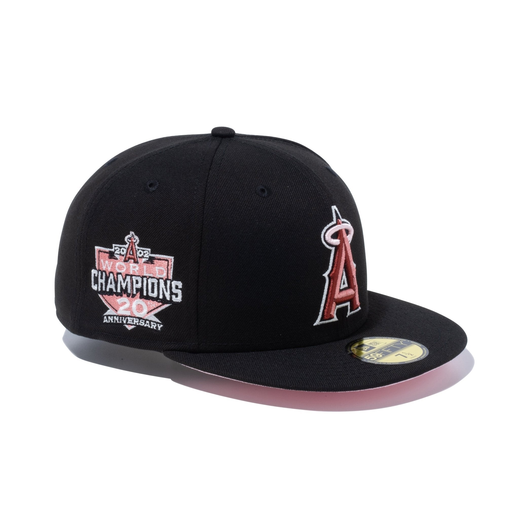 new era ヤンキース cap サイドパッチ ワールドシリーズ 緑 ピンク - 帽子