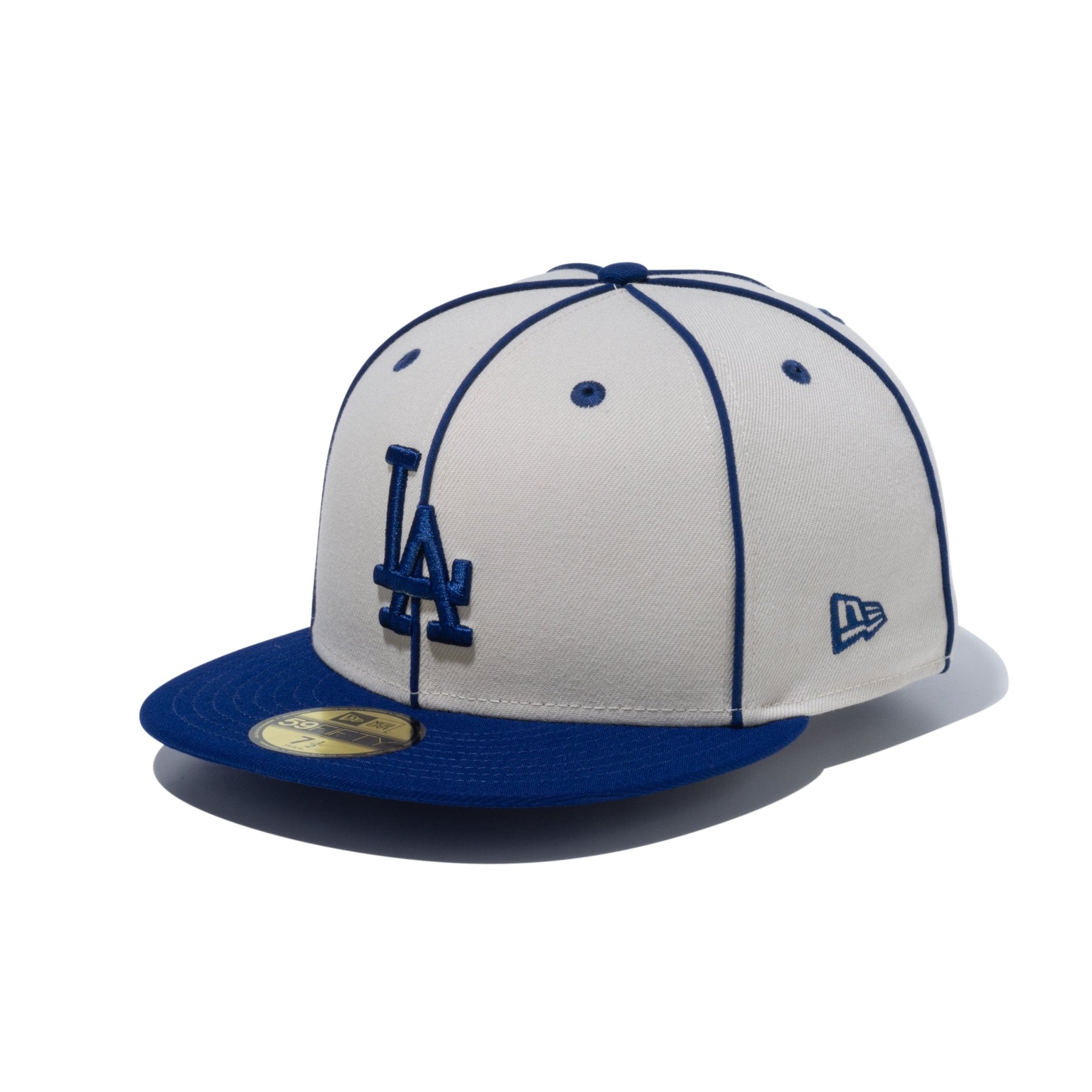 LP 59FIFTY MLB Piping ロサンゼルス・ドジャース クロームホワイト