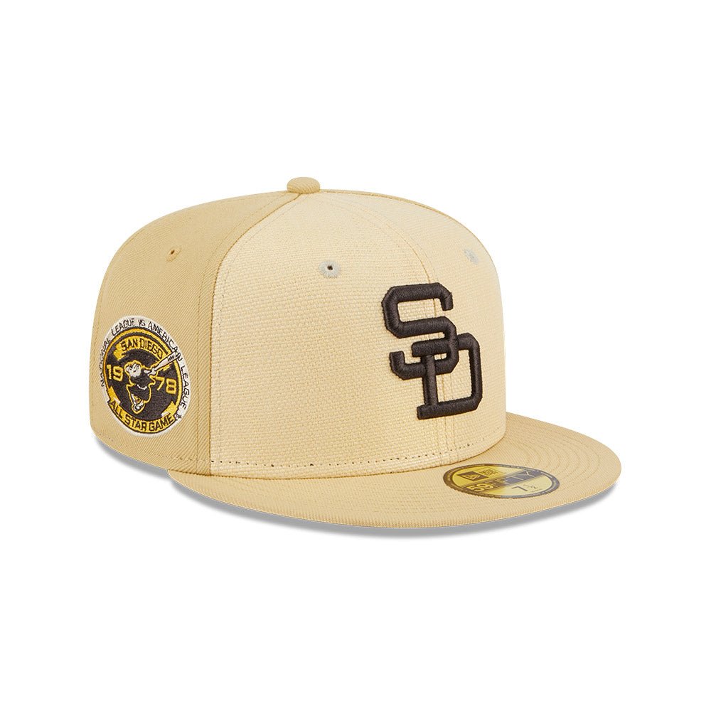 59FIFTY Leather Visor サンディエゴ・パドレス クロームホワイト 