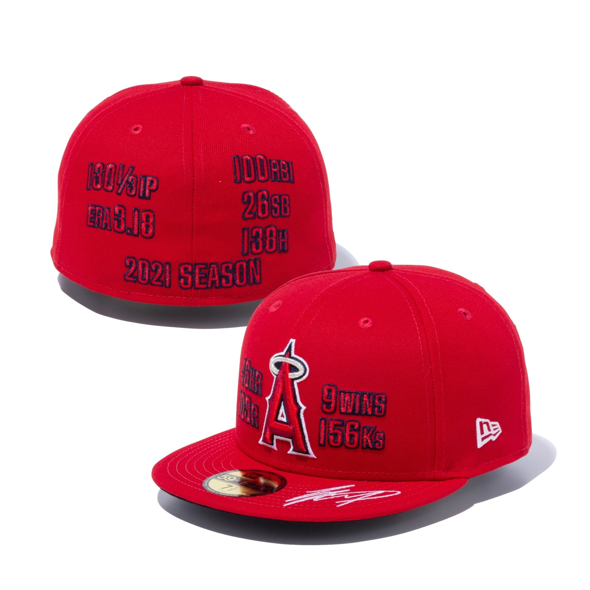 59FIFTY Just Don x MLB ロサンゼルス・エンゼルス レッド イエロー