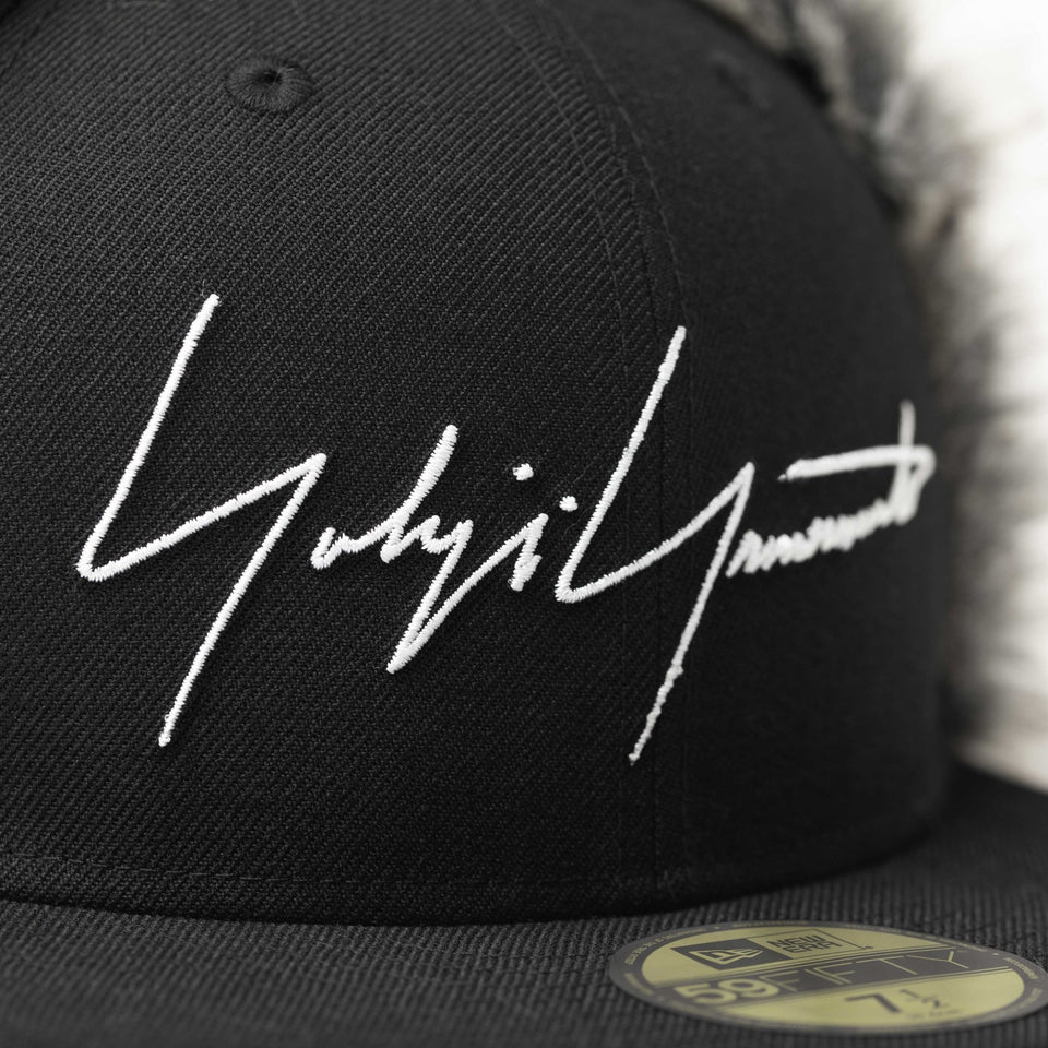 59FIFTY ドッグイヤー Yohji Yamamoto FW22 シグネチャーロゴ ブラック