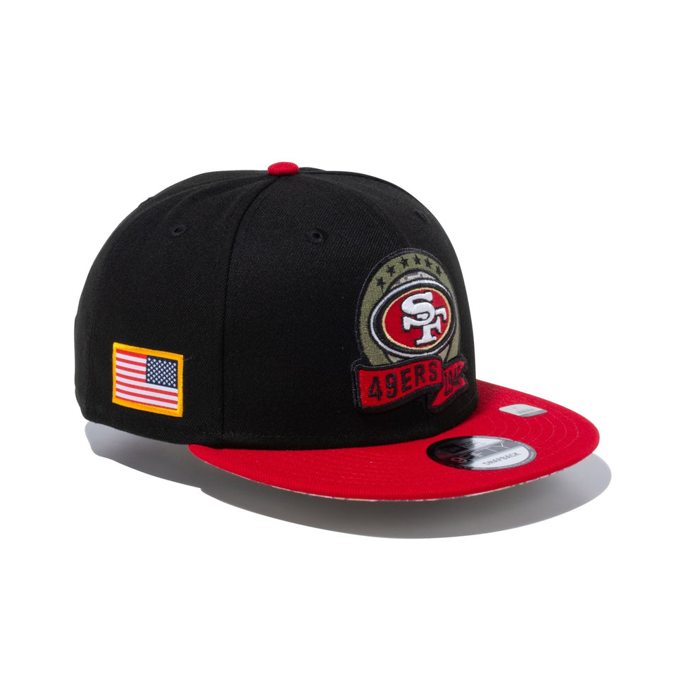 Official New Era NFL Salute To Service San Francisco 49Ers Black 59FIFTY Fitted  Cap B9018_330 B9018_330