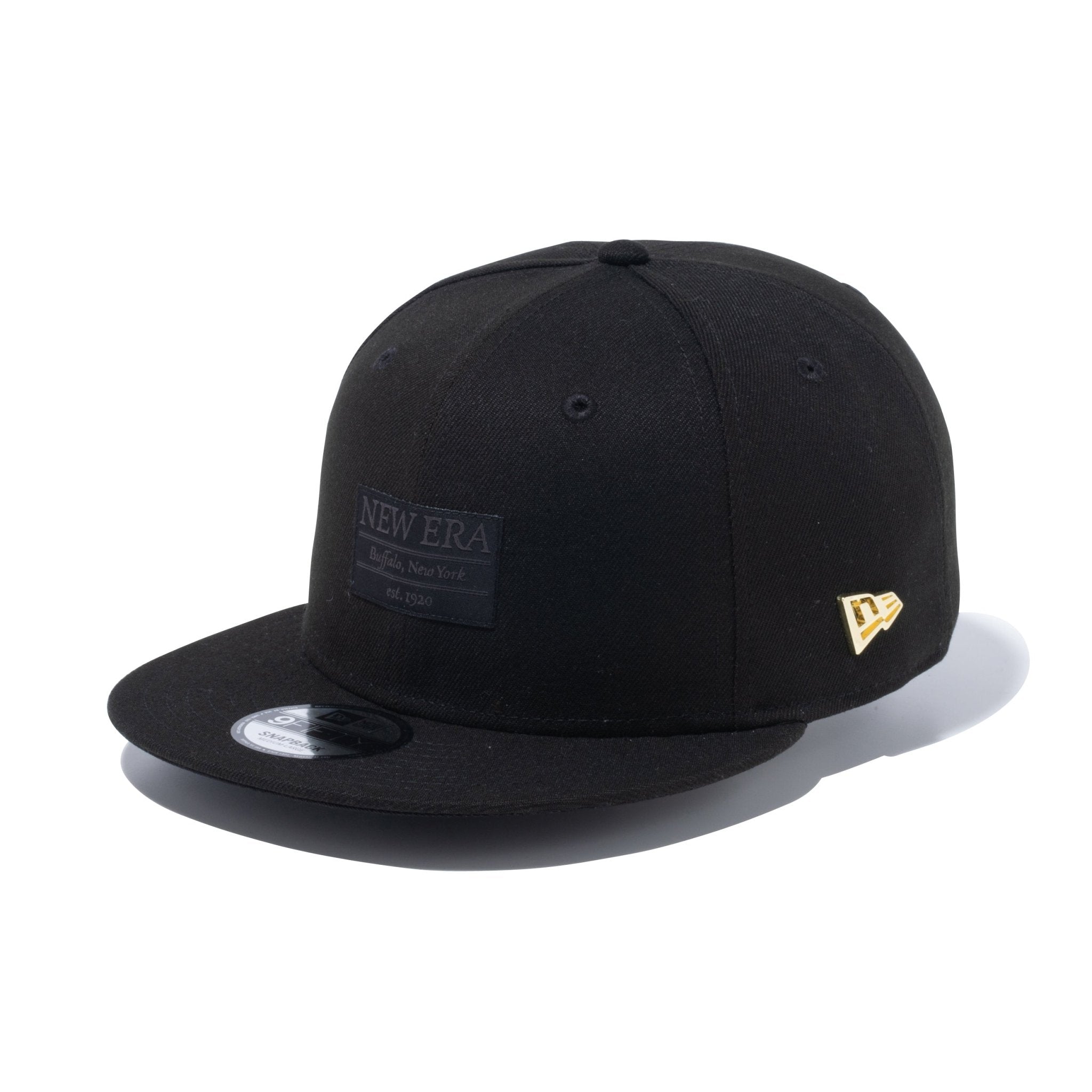 59FIFTY Metal Flag Logo ブラック × ブラック ゴールドフラッグ 