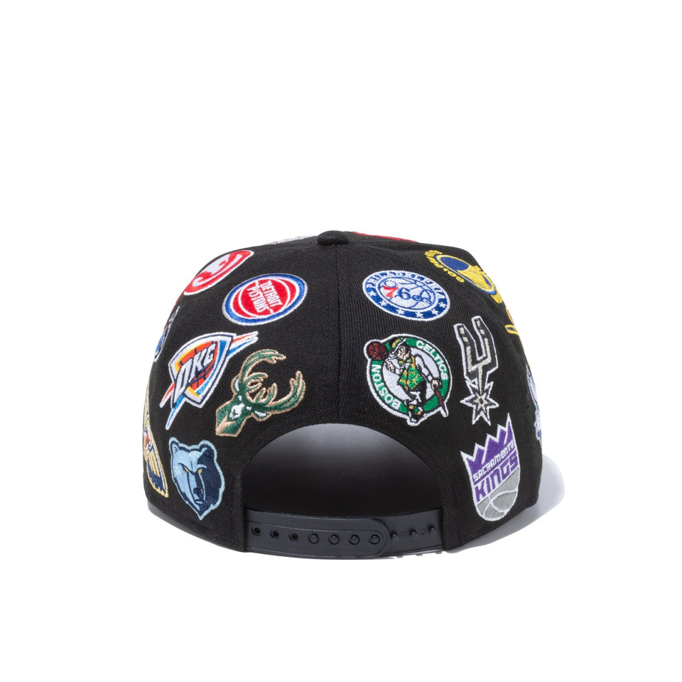 新品未使用】59FIFTY NBA チームロゴ オールオーバー ブラック