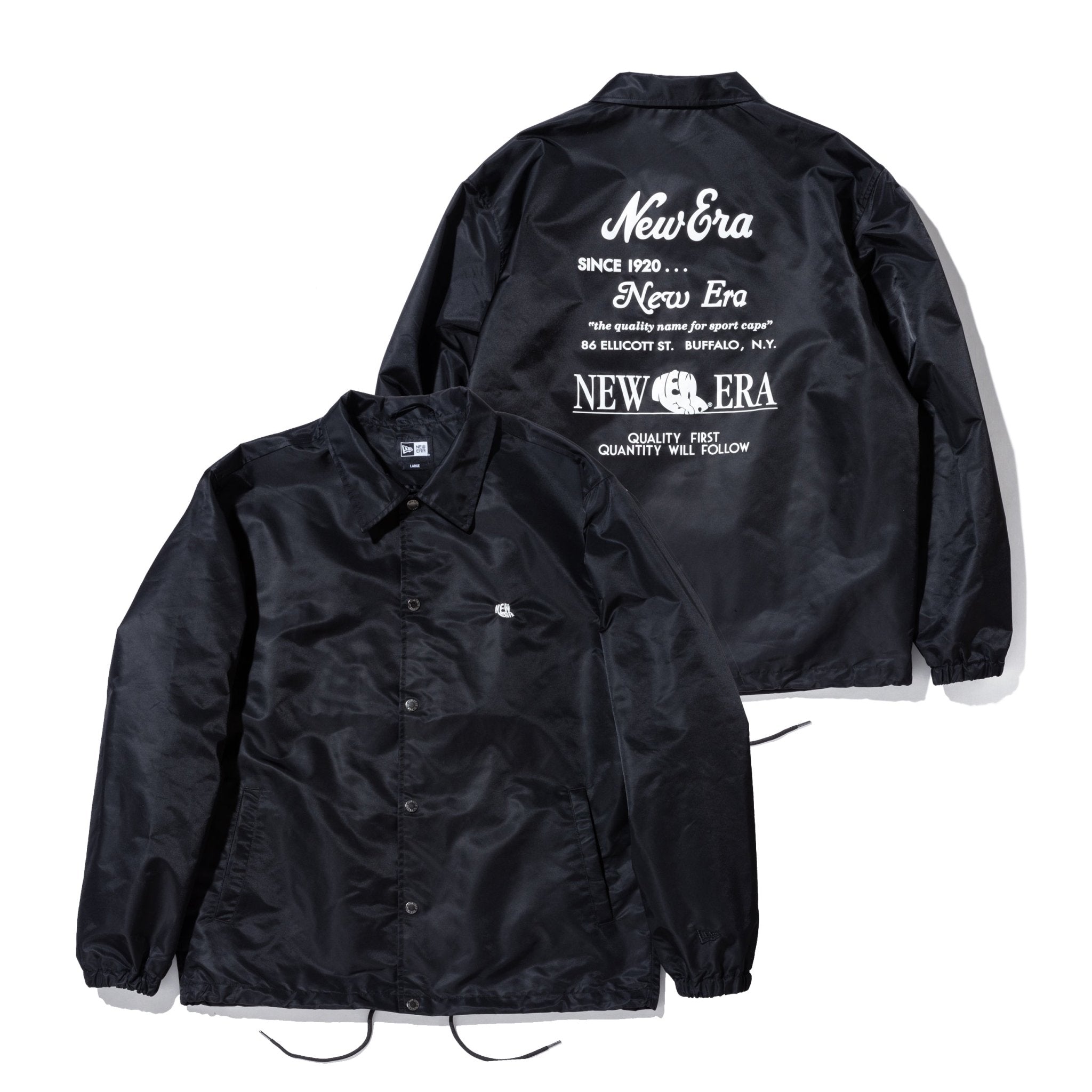 コーチジャケット Coach Jacket World Logo ブラック | ニューエラ