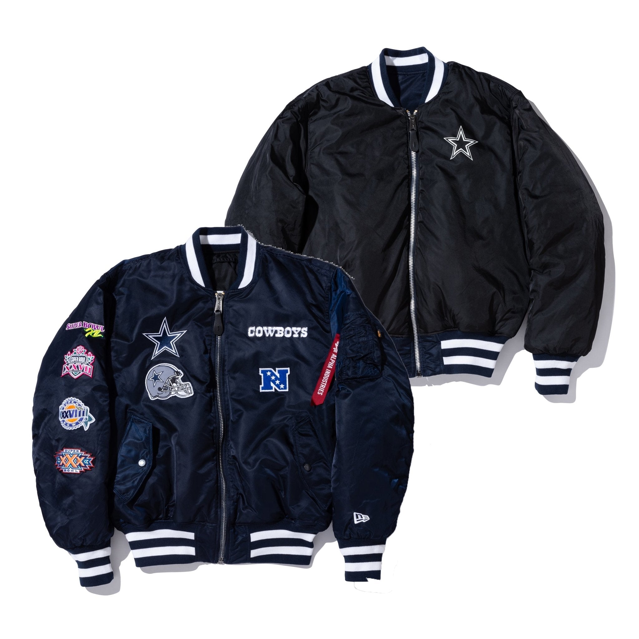 MA-1 NFL x Alpha Industries ダラス・カウボーイズ ネイビー