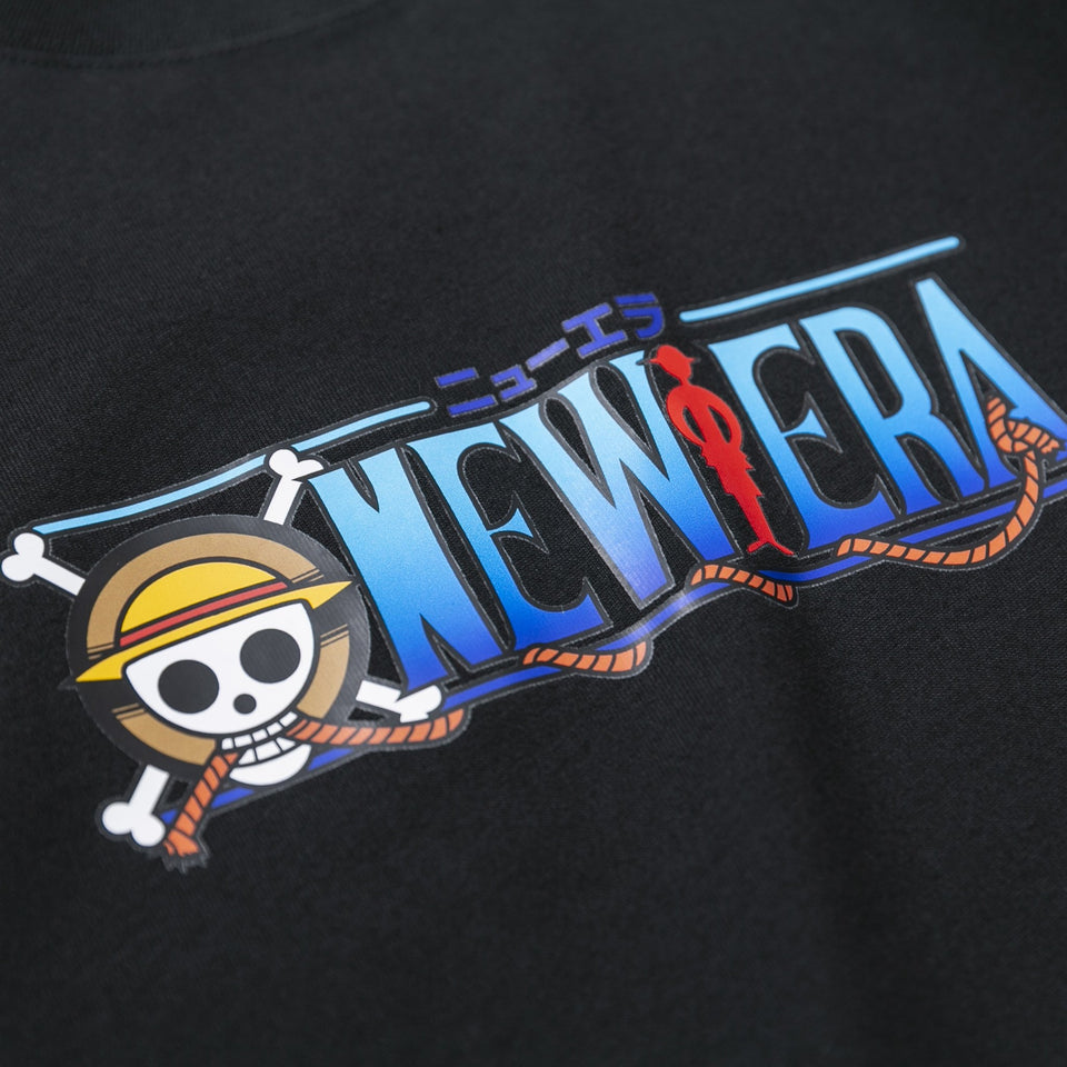 長袖 コットン Tシャツ One Piece ワンピース タイトルロゴ ブラック ニューエラオンラインストア