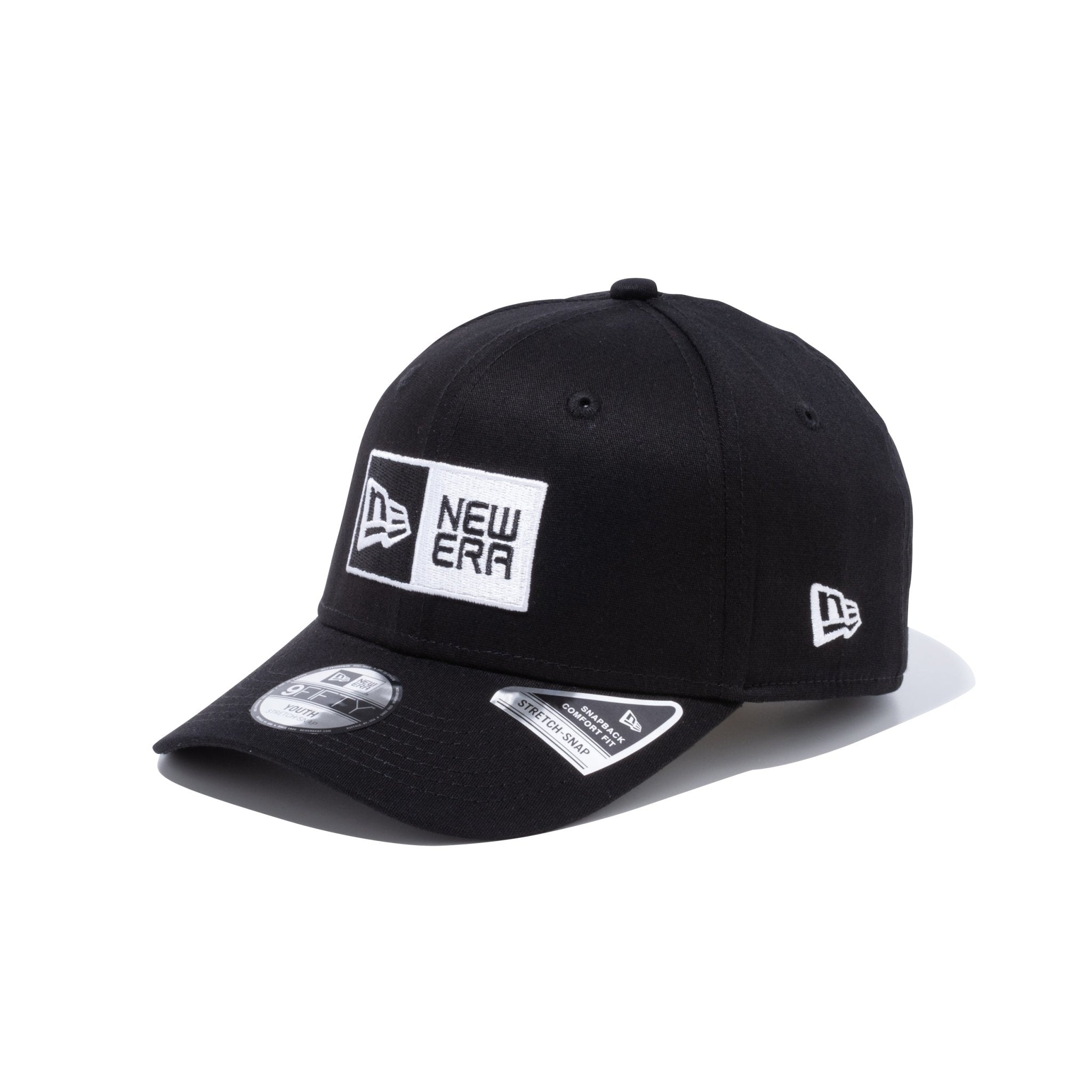 9FIFTY ストレッチスナップ ボックスロゴ ブラック × ゴールド 